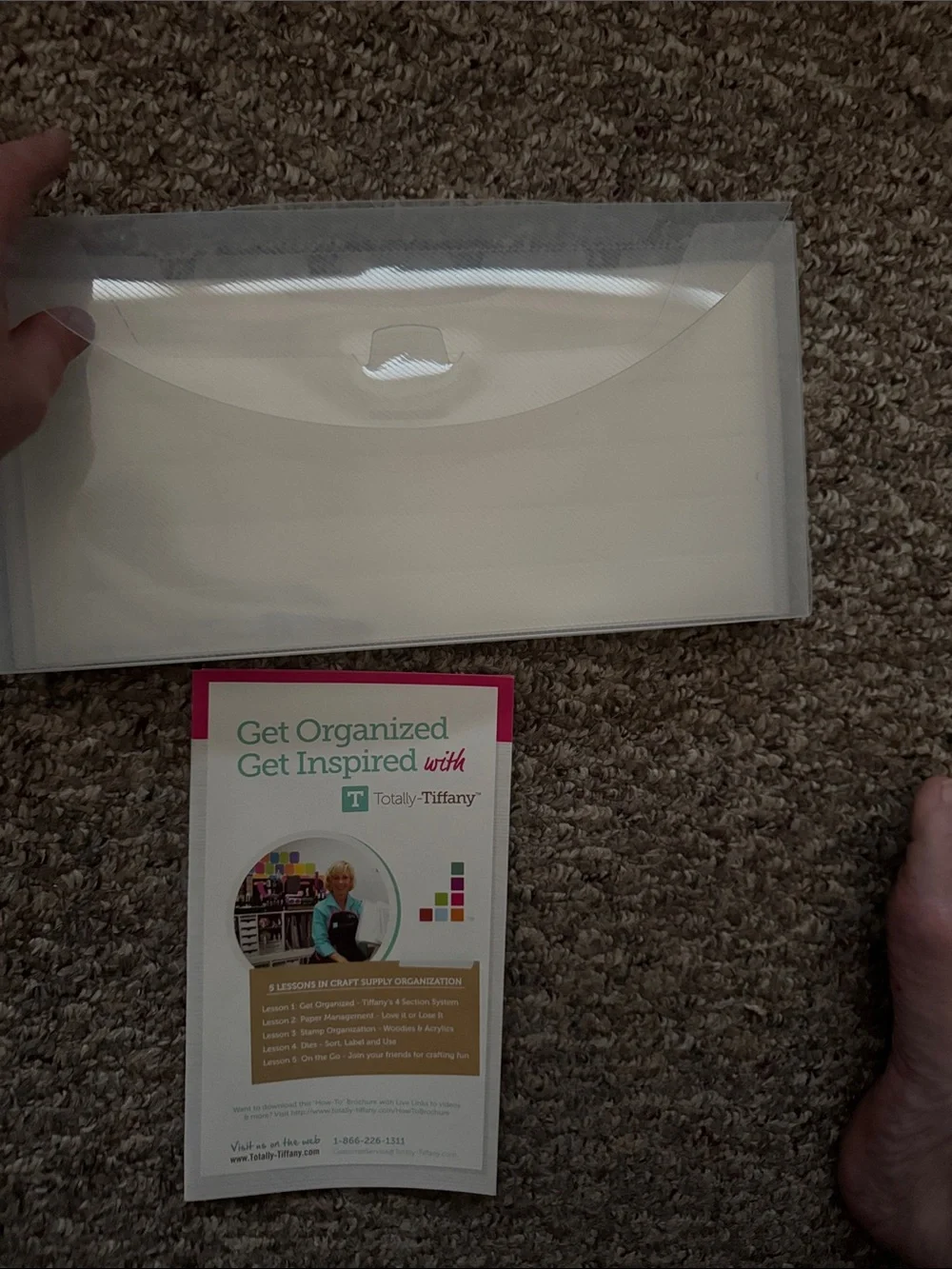 Totally-Tiffany Clear Document Envelope - White/Clear